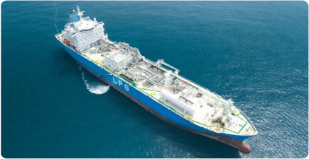 Ship at sea